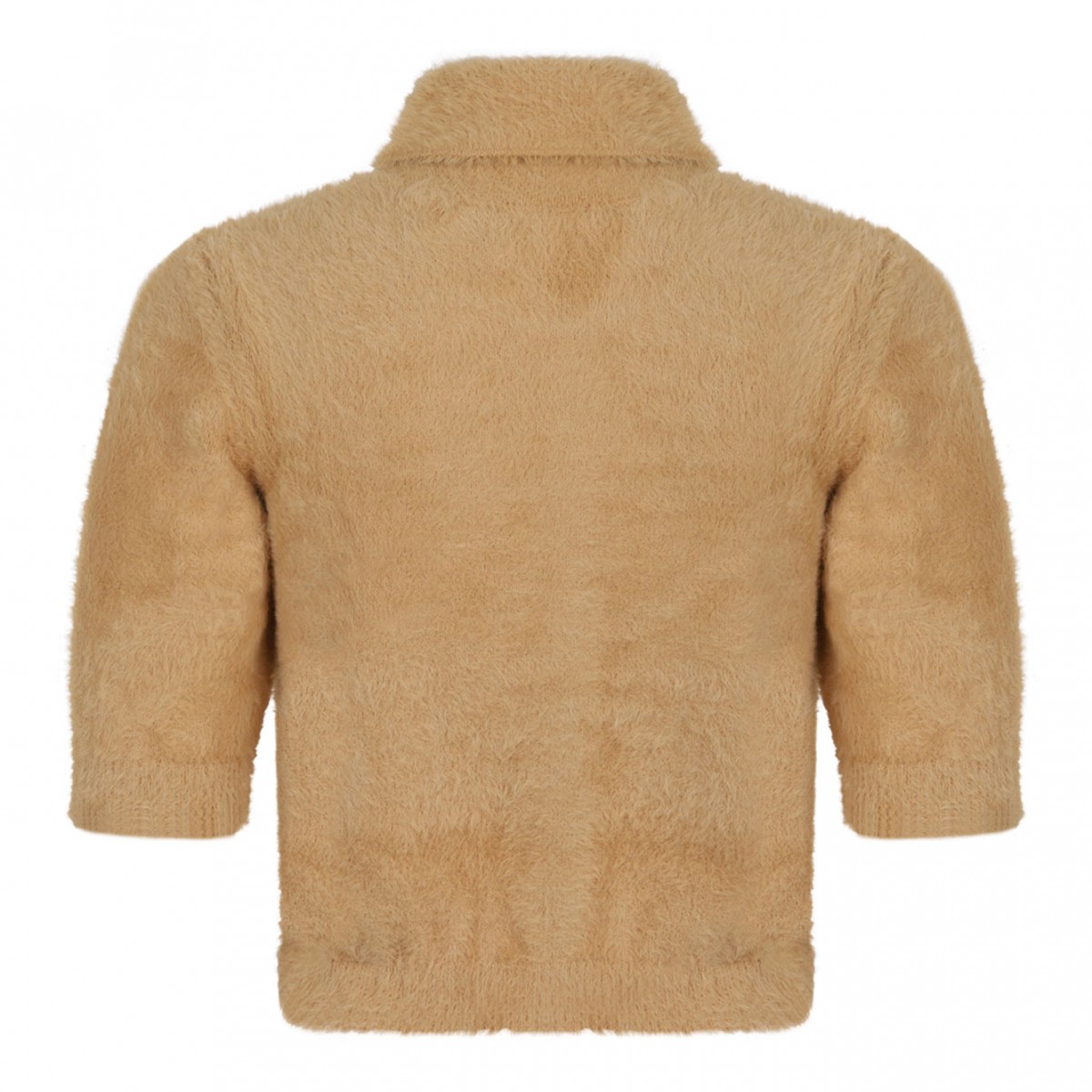 Honey Classic Collar Sweater With Front Pockets