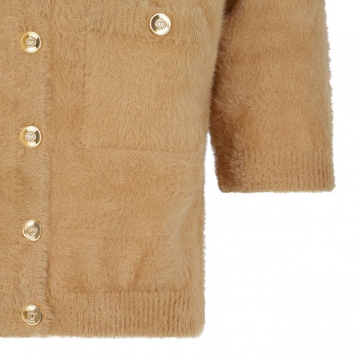 Honey Classic Collar Sweater With Front Pockets