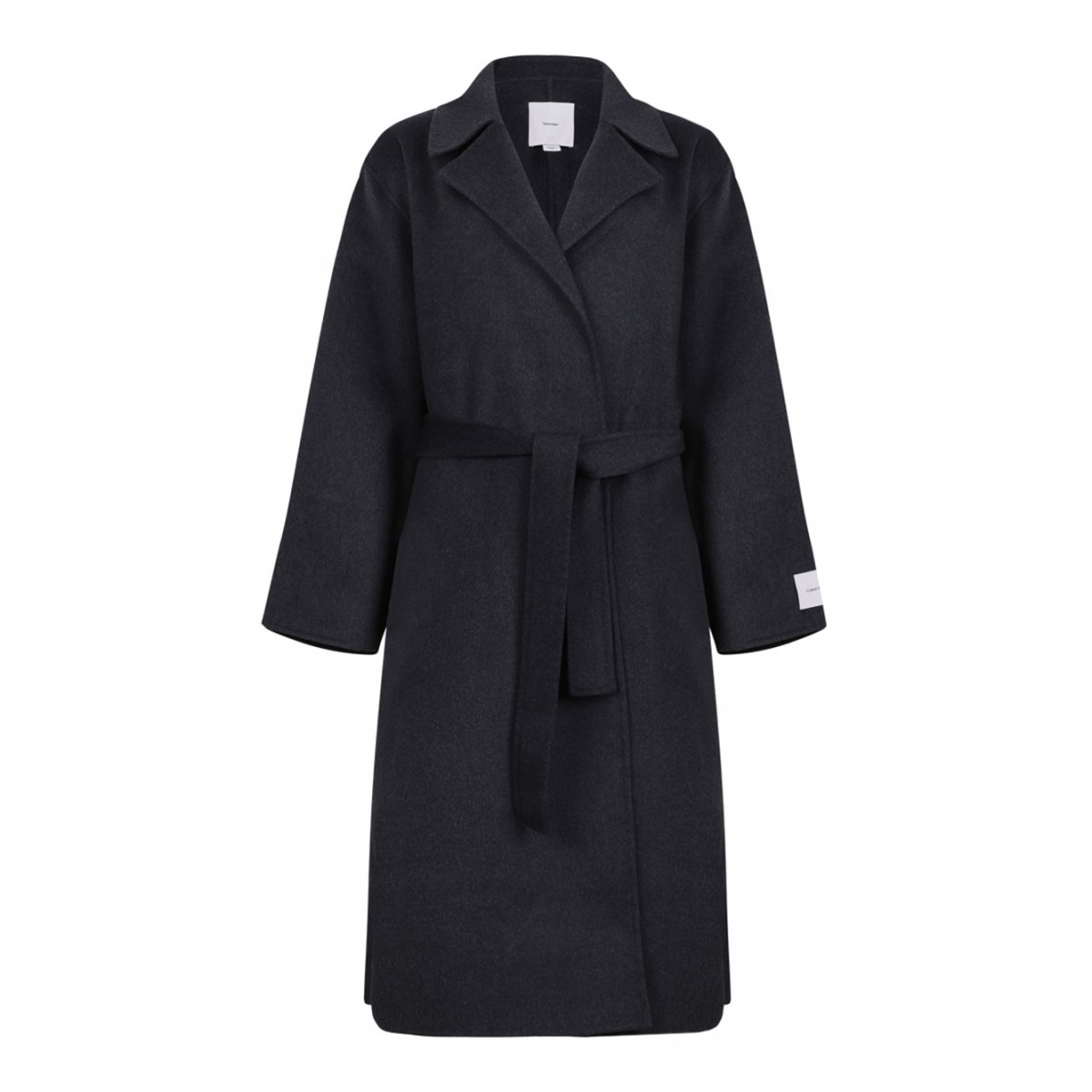 Brown Belted Wool Trench Coat