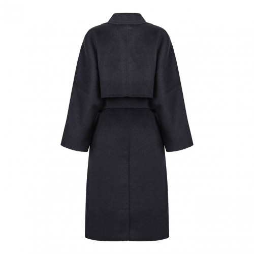 Brown Belted Wool Trench Coat 2