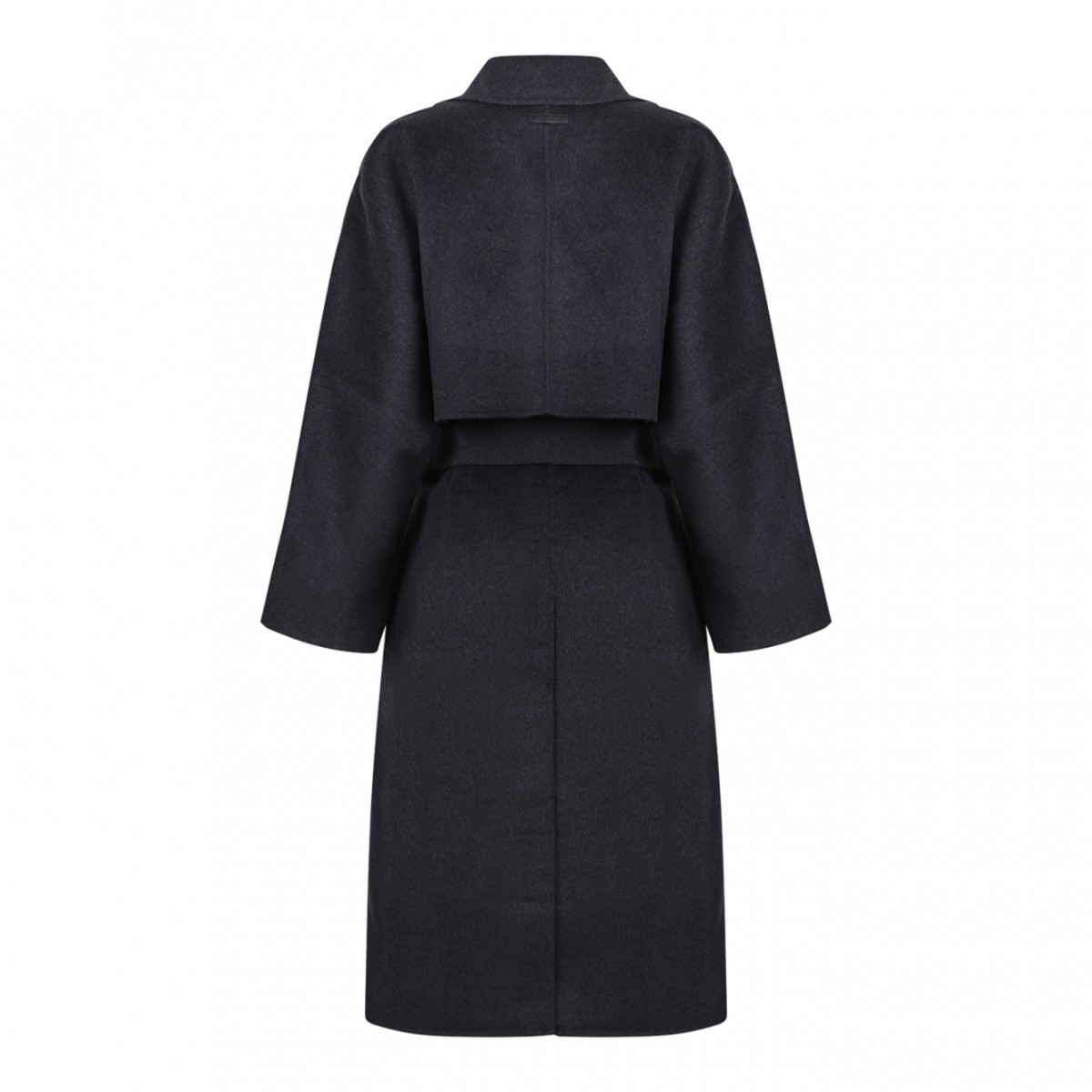 Brown Belted Wool Trench Coat