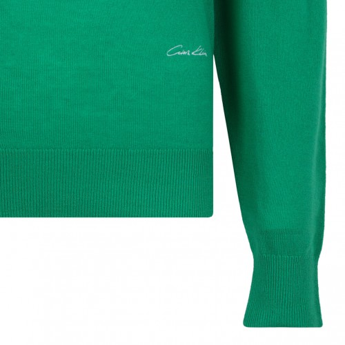 Bright Green Cashmere Pullover