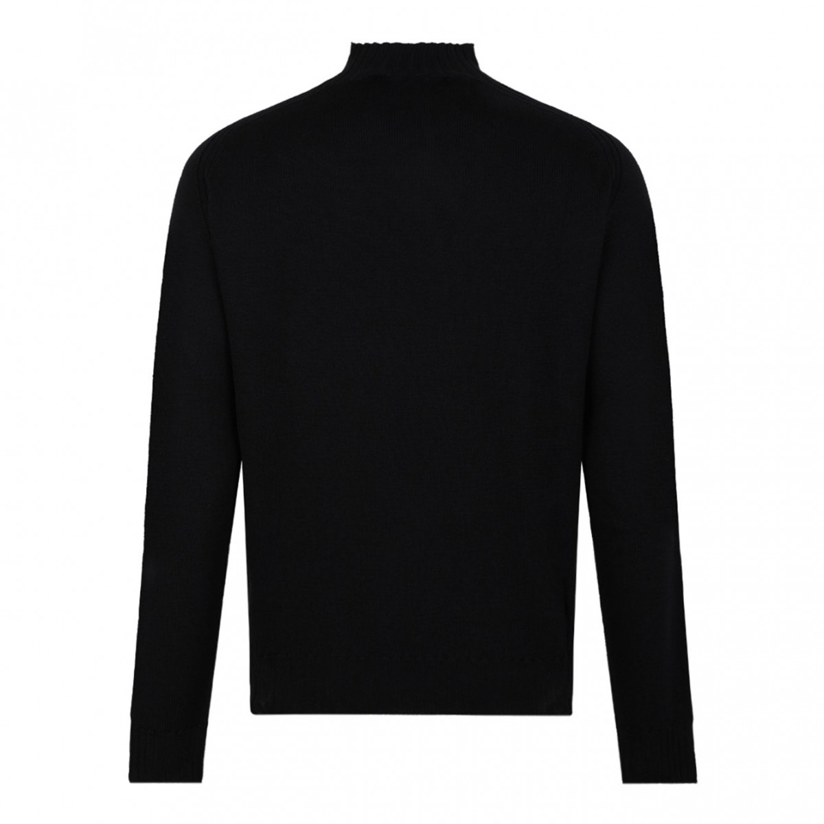 Black Orb-Embroidered Sweater