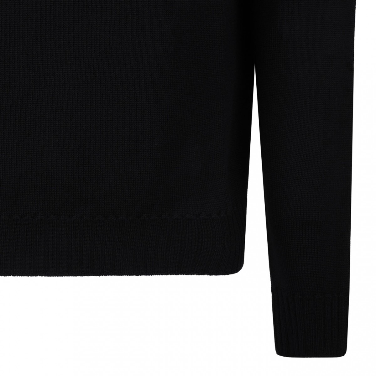 Black Orb-Embroidered Sweater