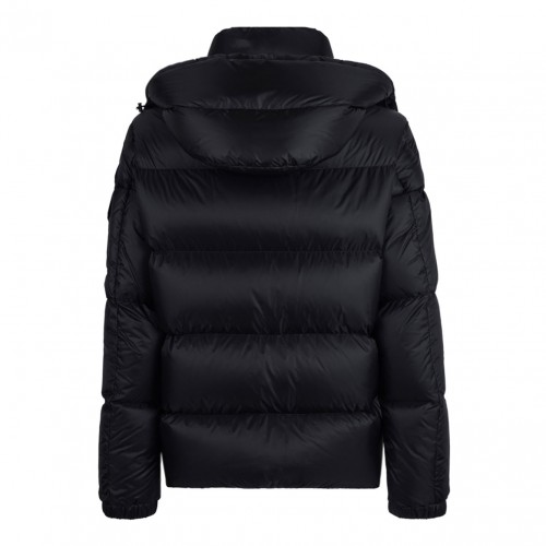 Black Removable-Hood Puffer Jacket 2