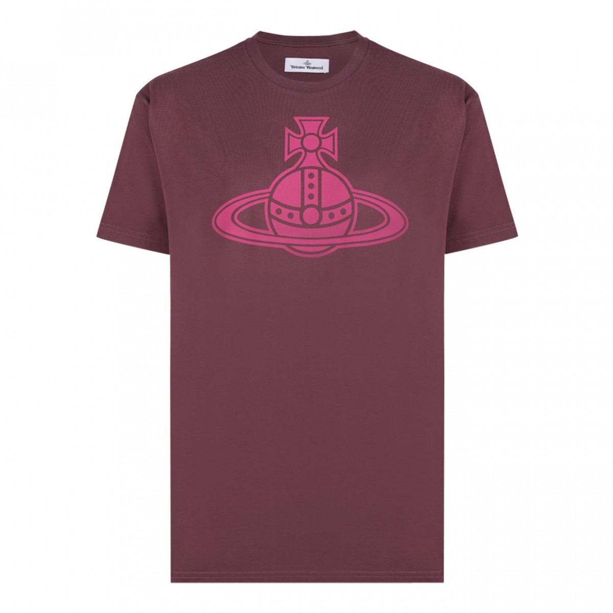 Burgundy Logo Print T-Shirt