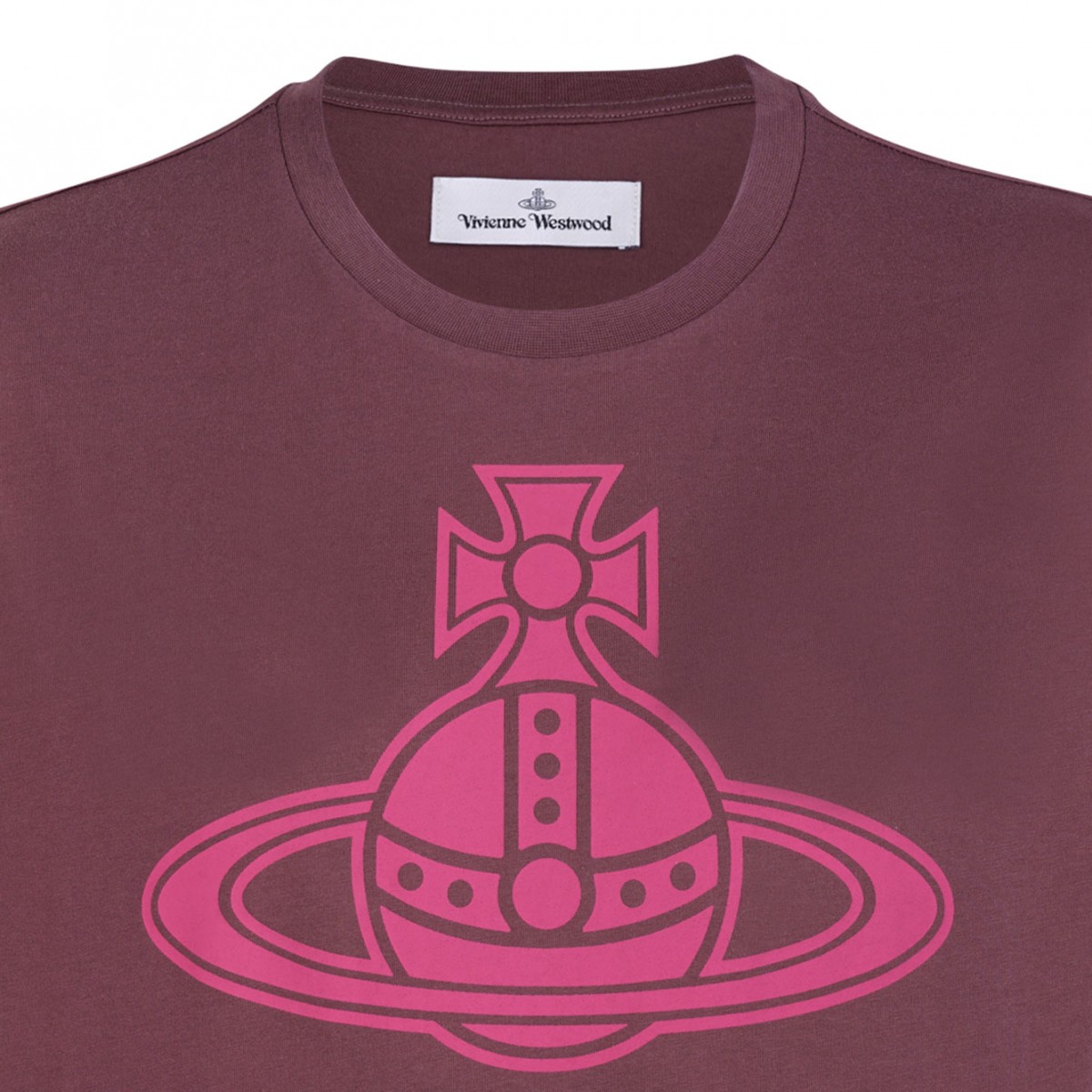 Burgundy Logo Print T-Shirt