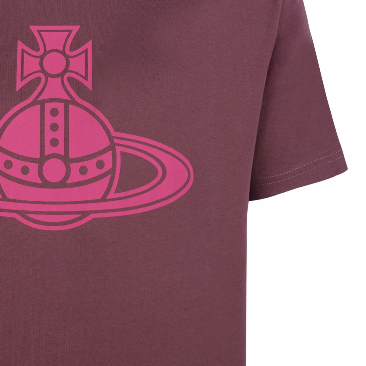 Burgundy Logo Print T-Shirt