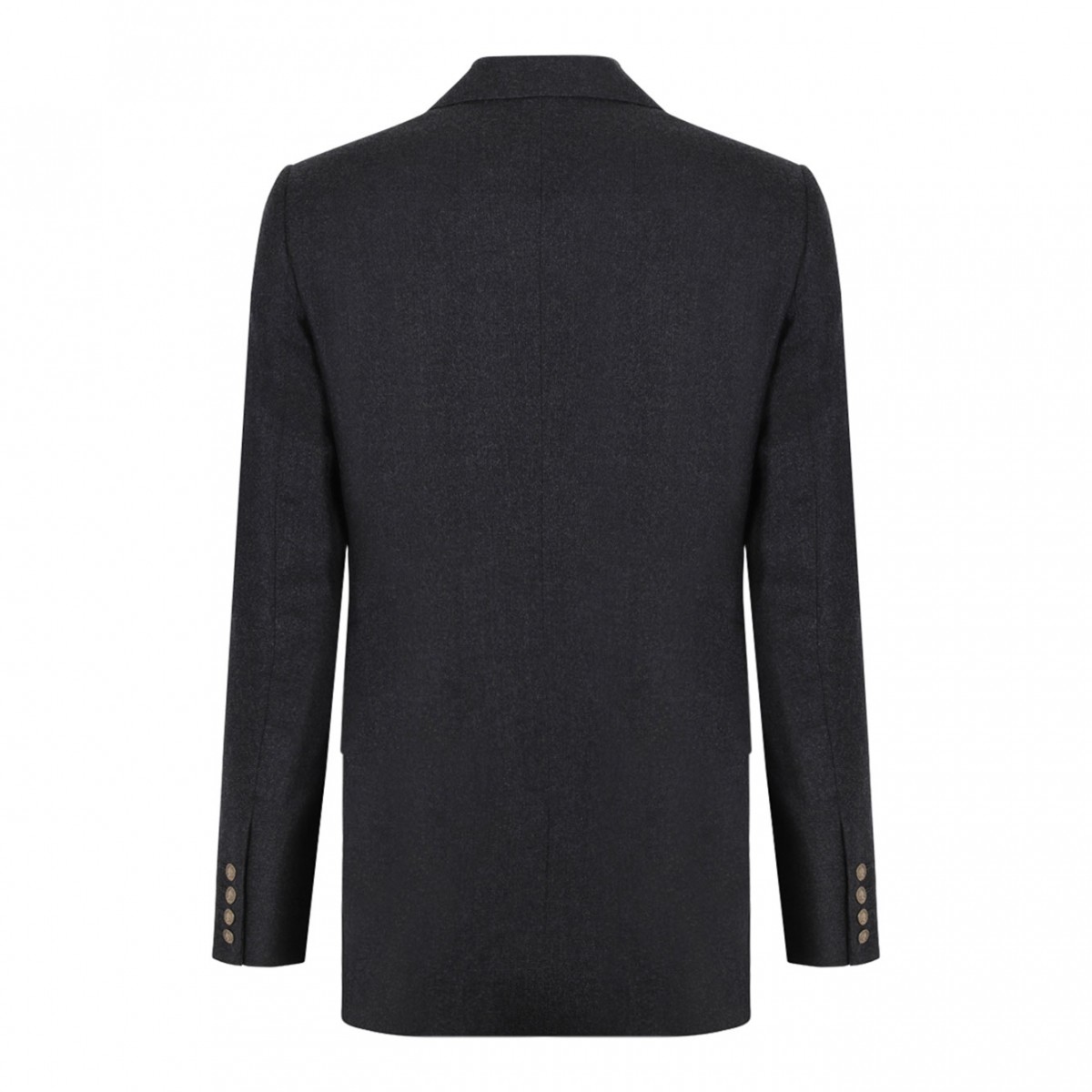 Charcoal Grey Captain Double-Breasted Blazer