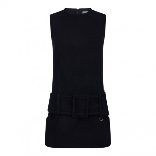 Black Belted Mini Dress