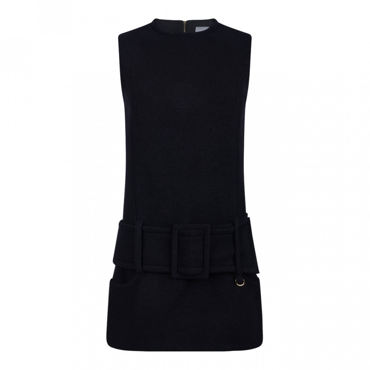 Black Belted Mini Dress