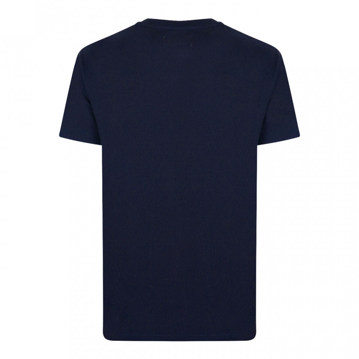 Navy Blue Logo Print T-Shirt