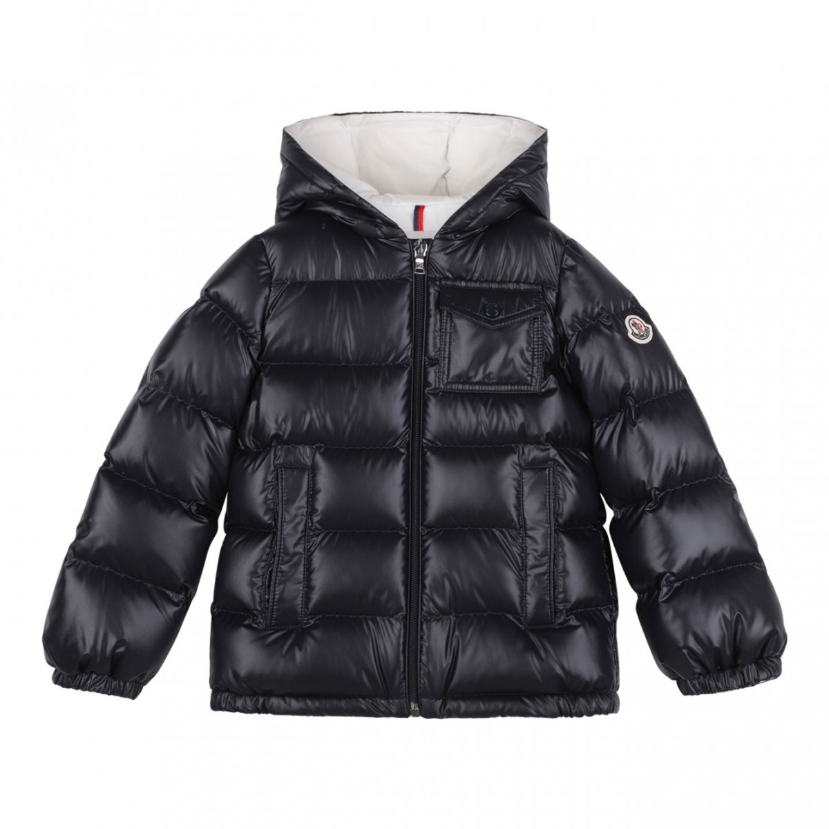Navy Blue Mesles Padded Jacket