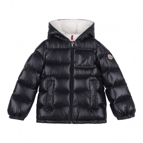 Navy Blue Mesles Padded Jacket