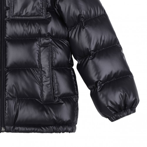Navy Blue Mesles Padded Jacket