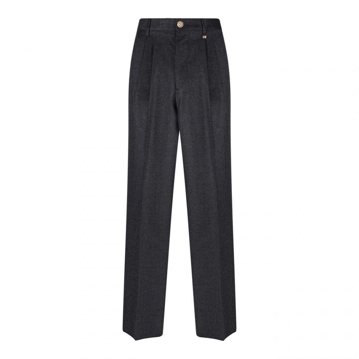 Black Wool Blend Rafael Trousers