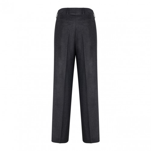 Black Wool Blend Rafael Trousers