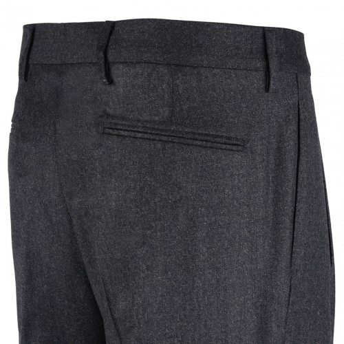 Black Wool Blend Rafael Trousers