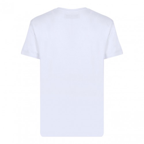 White Logo Print T-Shirt 2