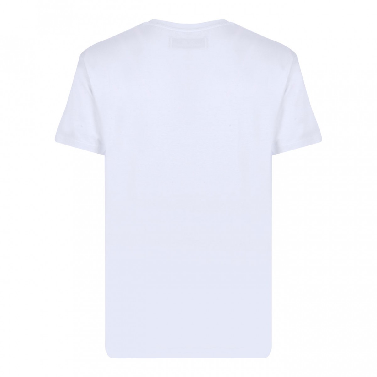 White Logo Print T-Shirt