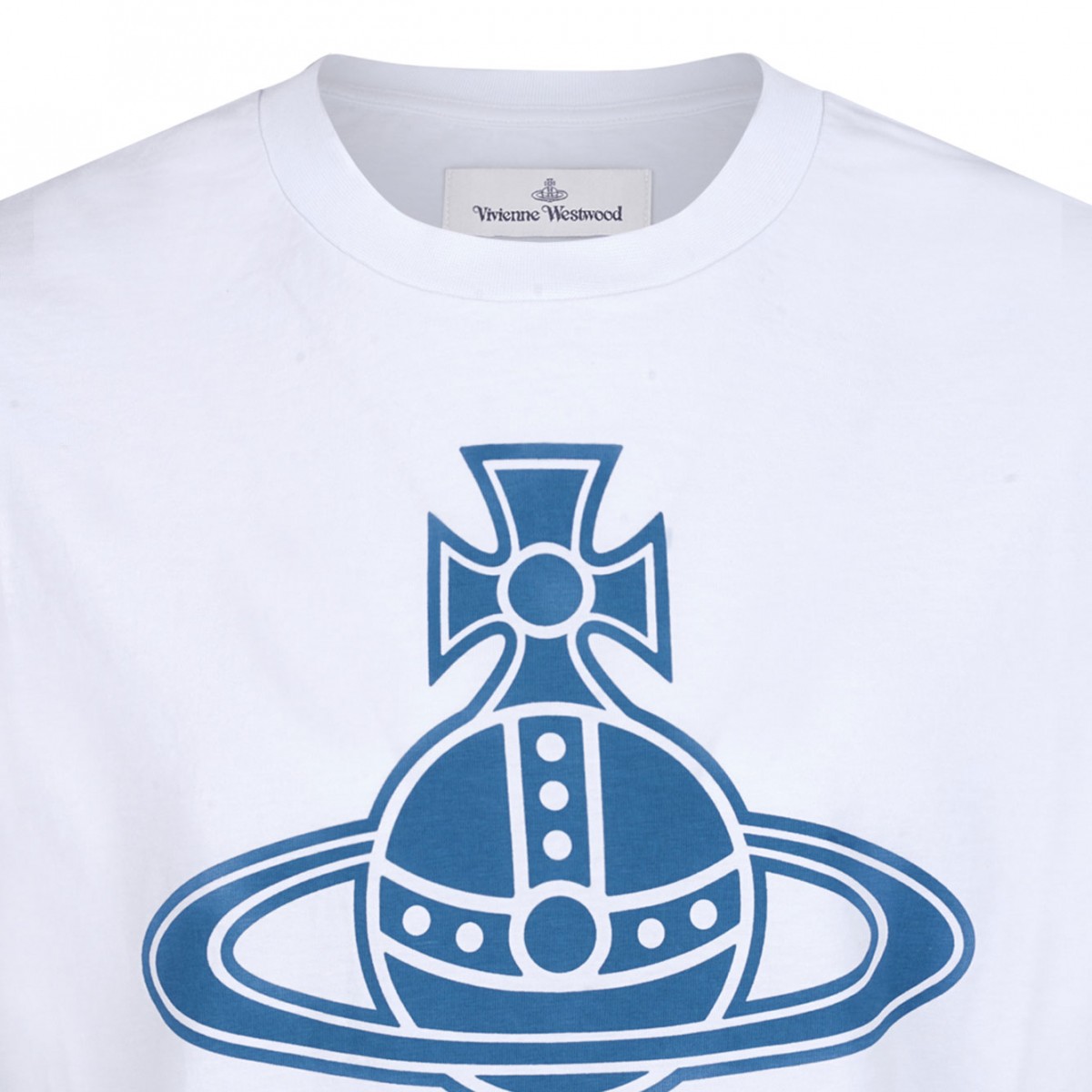 White Logo Print T-Shirt