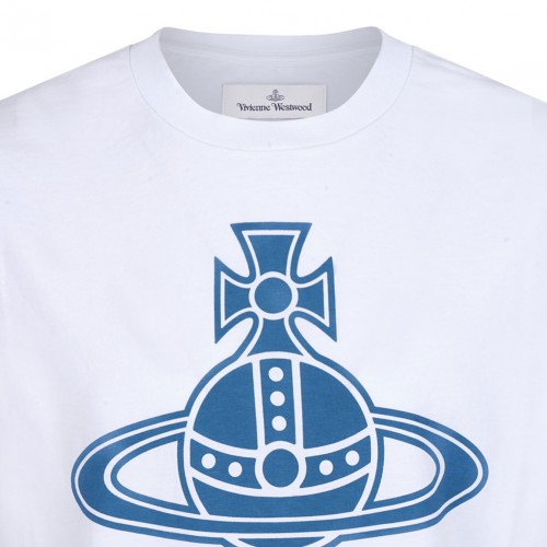 White Logo Print T-Shirt