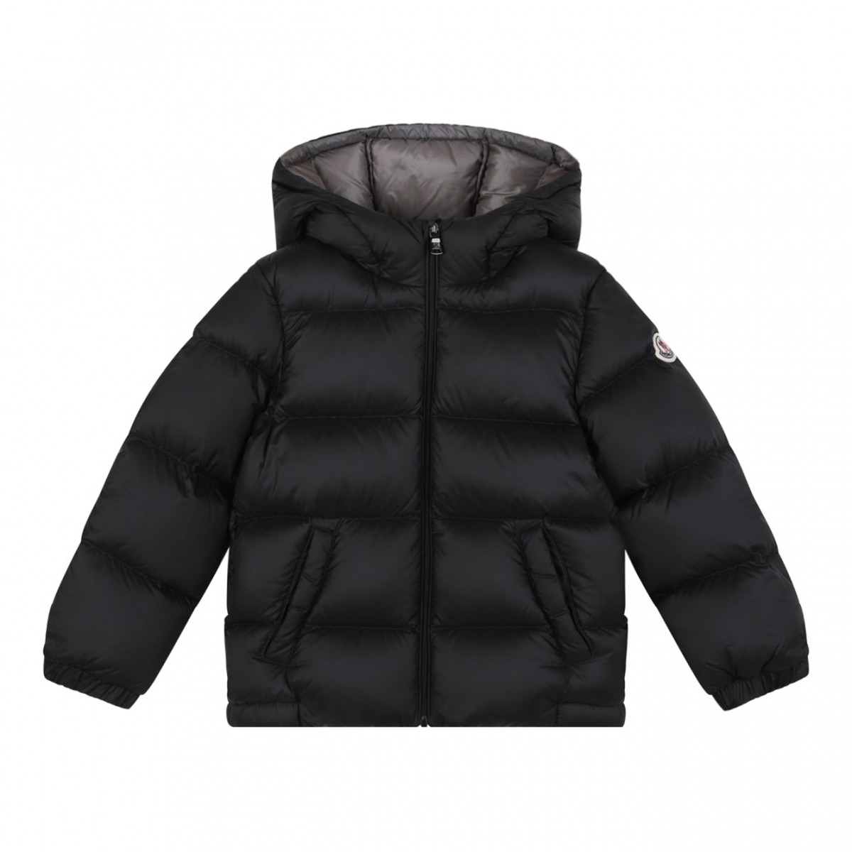 Black Hooded Down Jacket