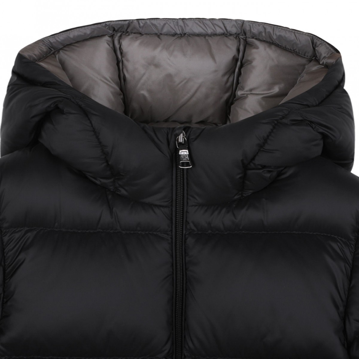 Black Hooded Down Jacket