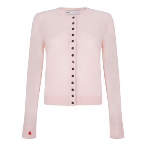 Pastel Pink Cashmere Blend Cardigan