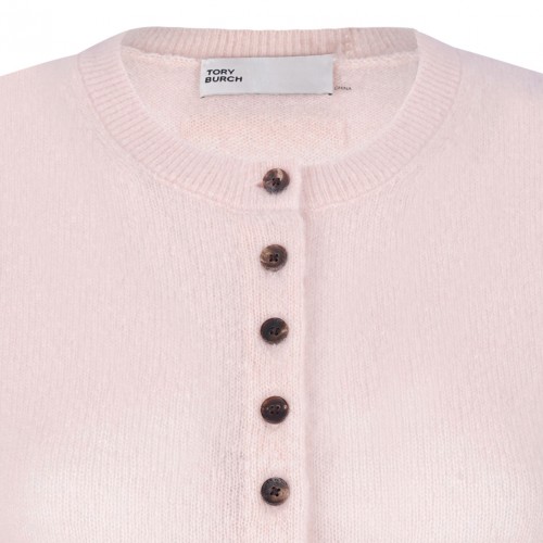 Pastel Pink Cashmere Blend Cardigan