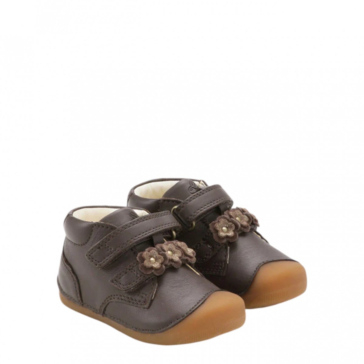 Petit Flower Dark Brown Shoes