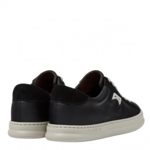 Black Runner Leather Shoes 2