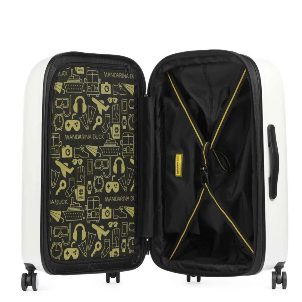 White Logoduck Medium Expandable Trolley