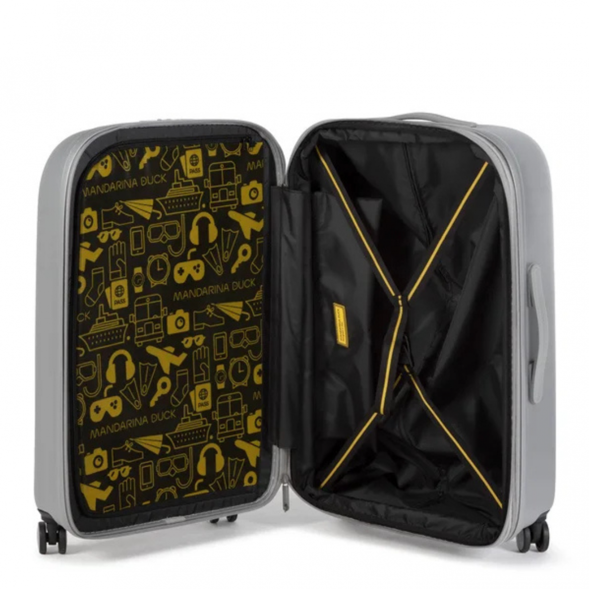 Silver Logoduck Trolley Suitcase