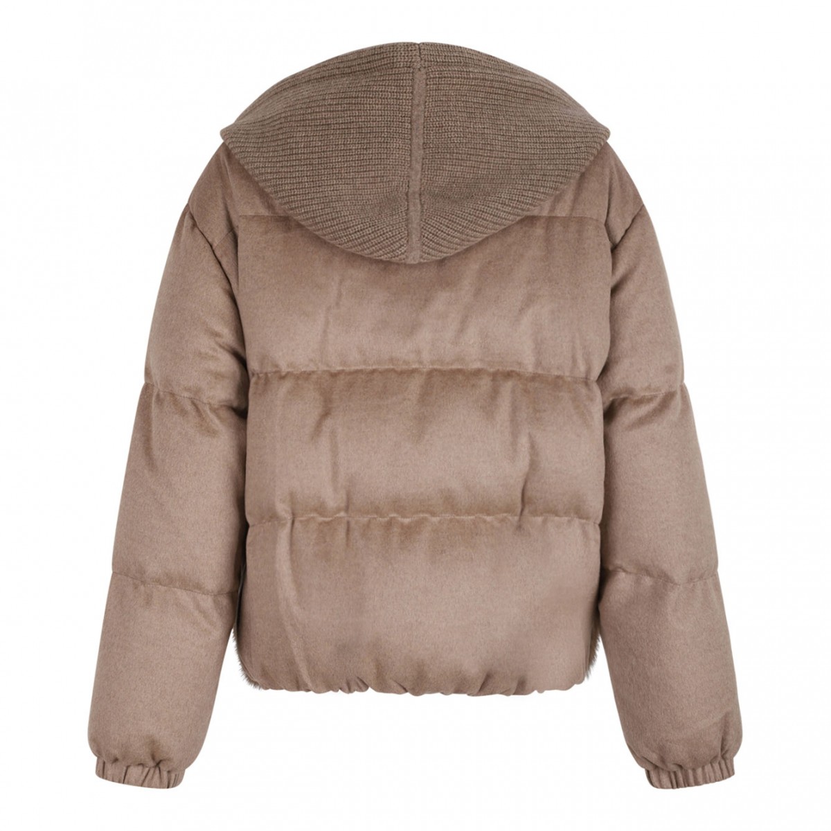 Patel Cashmere and Mink Fur Jacket with Adjustable Hood