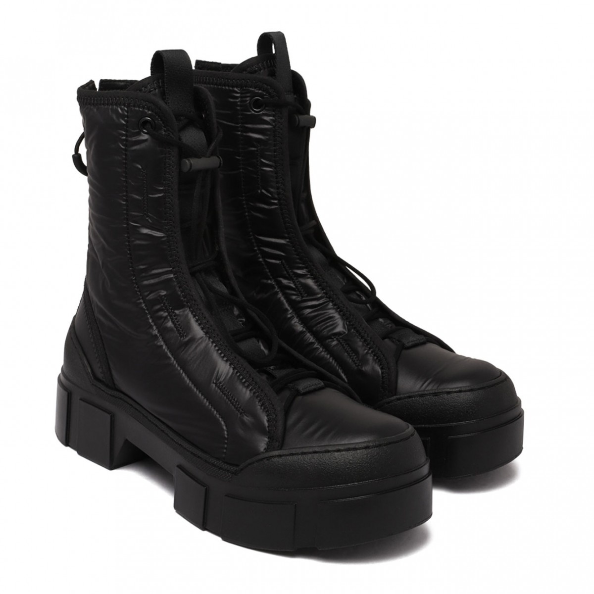 Black Roccia Combat Boots