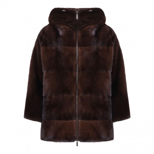 Dark Brown Mink Fur Coat