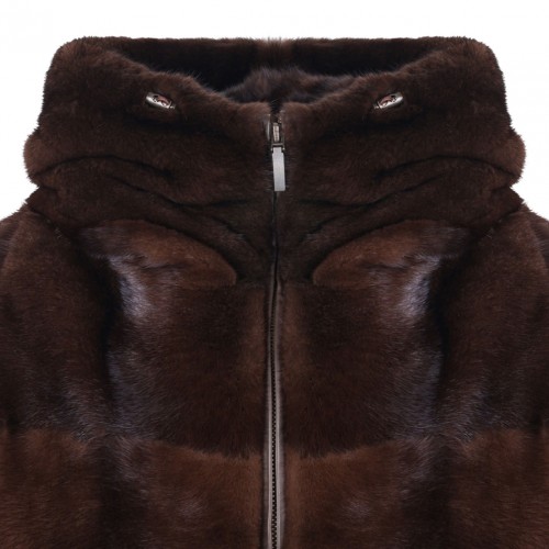 Dark Brown Mink Fur Coat