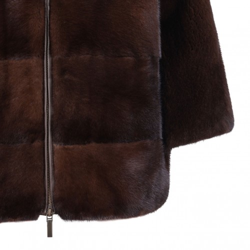 Dark Brown Mink Fur Coat