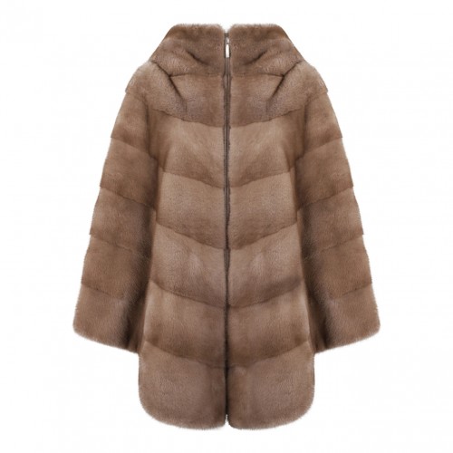 Light Brown Mink Fur Coat