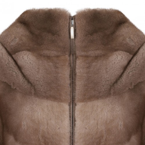 Light Brown Mink Fur Coat