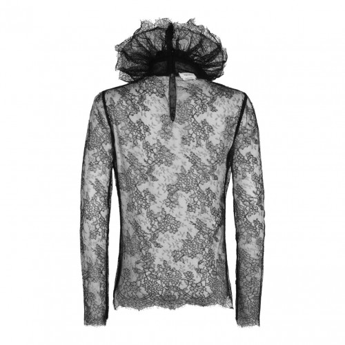 Black Floral Lace Top 2