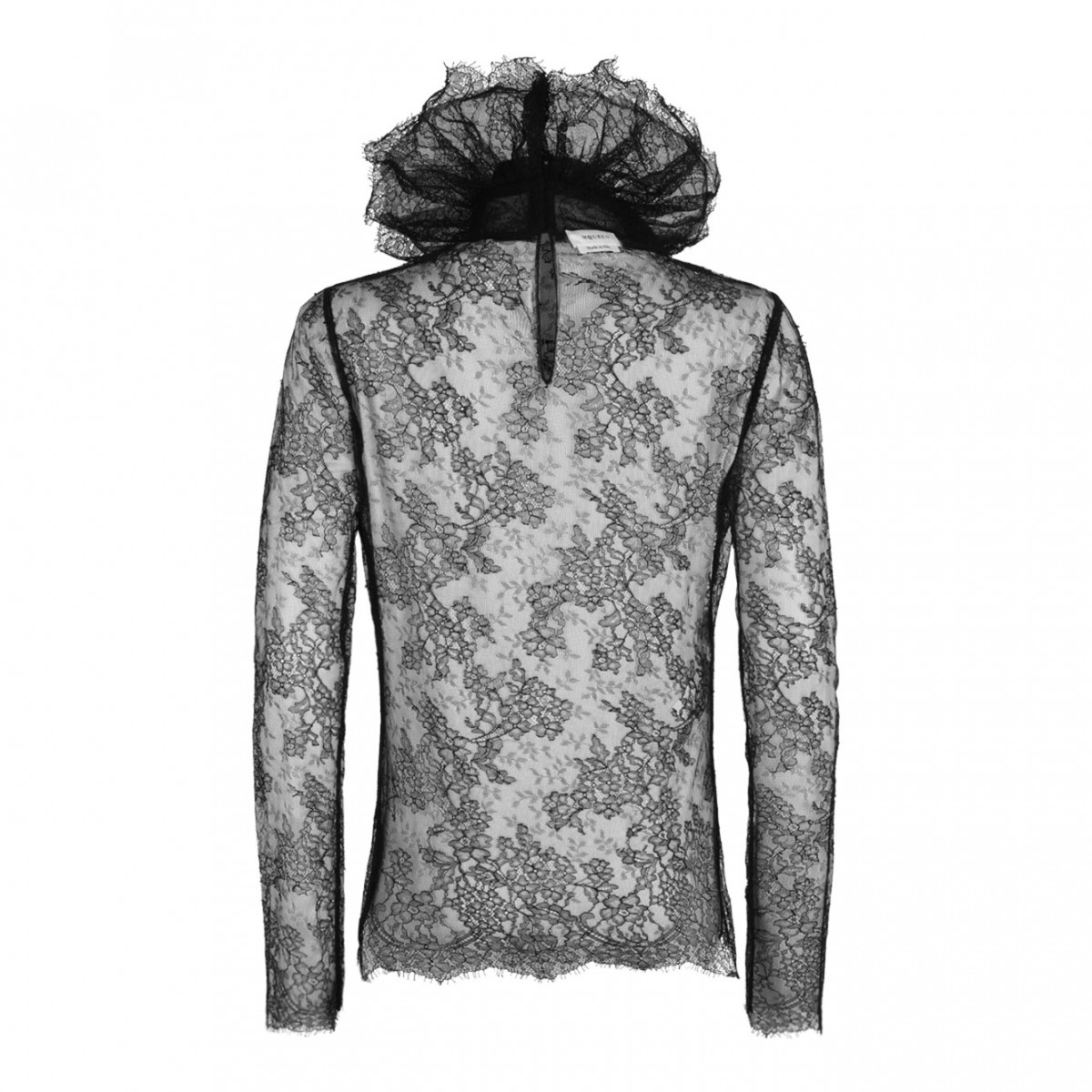Black Floral Lace Top