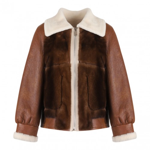 Brown Shearling Sheepskin Jacket