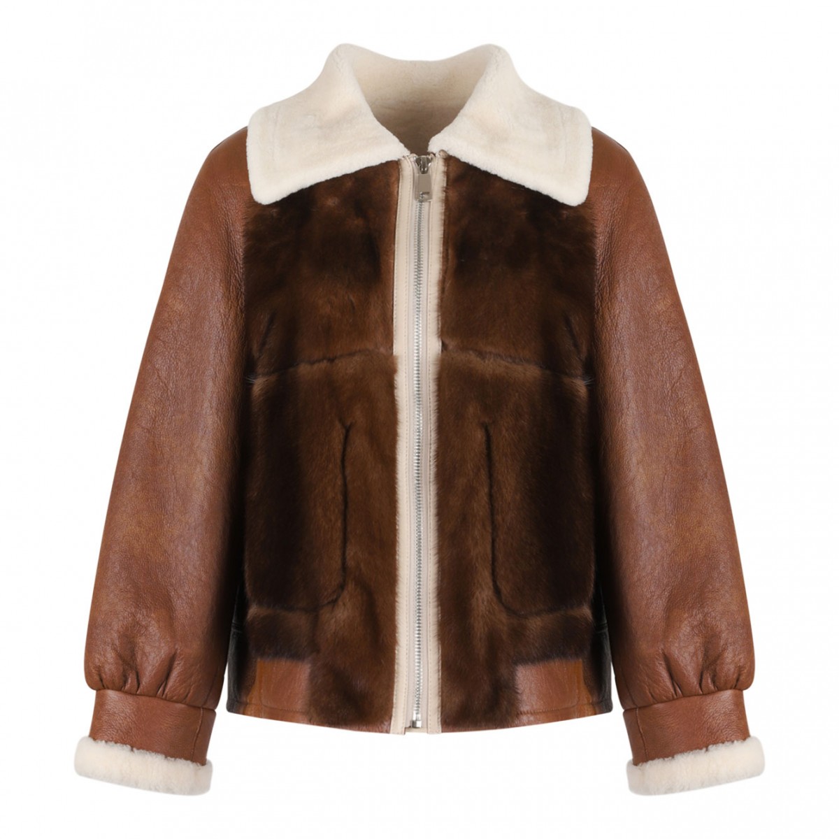 Brown Shearling Sheepskin Jacket