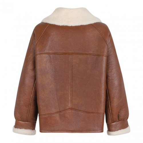 Brown Shearling Sheepskin Jacket