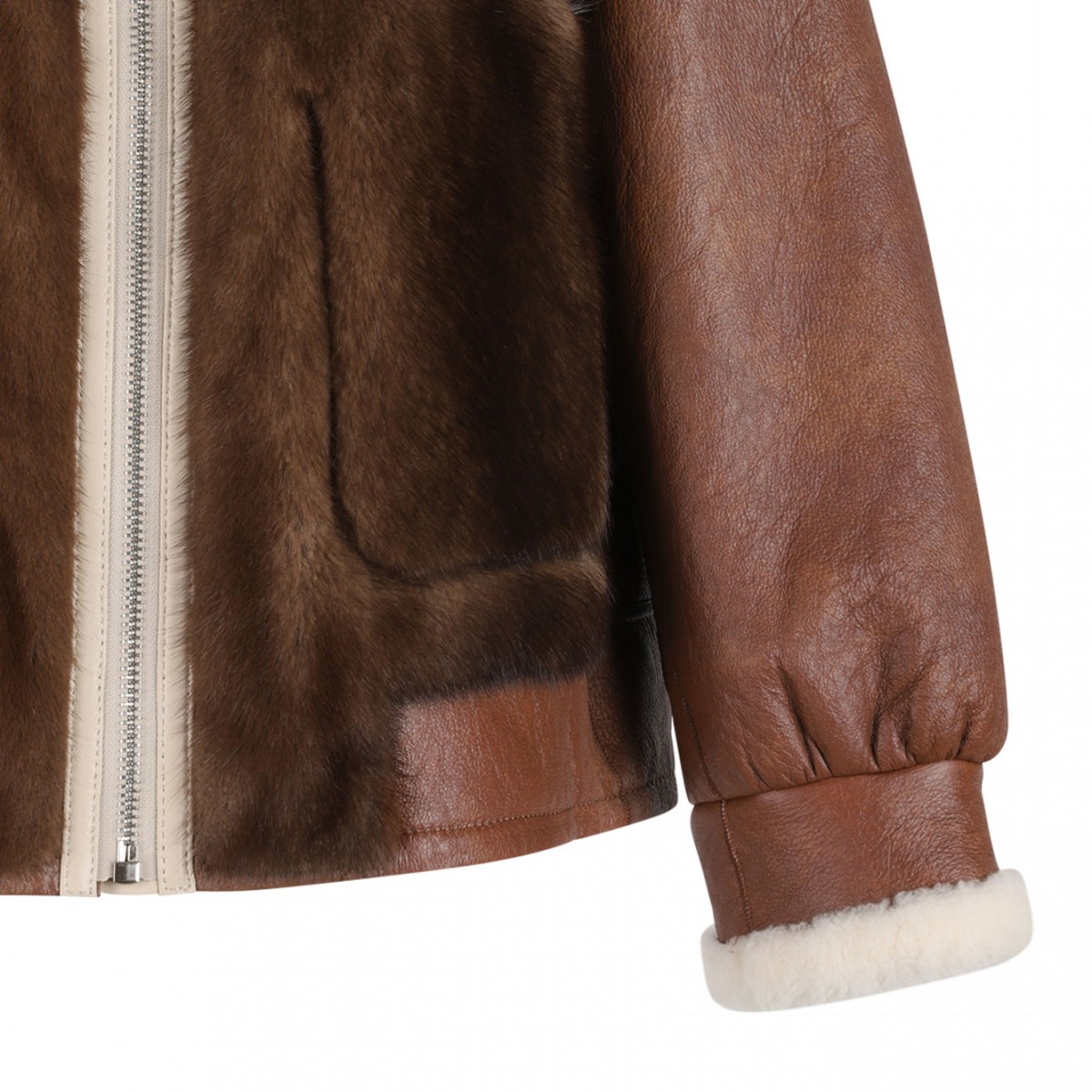 Brown Shearling Sheepskin Jacket