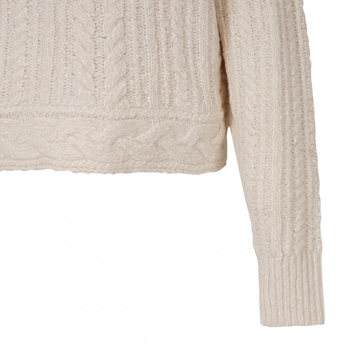 Ecru Cable Knit Jumper