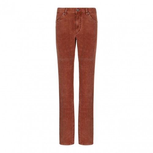 Rust Logo Patch Corduroy Trousers