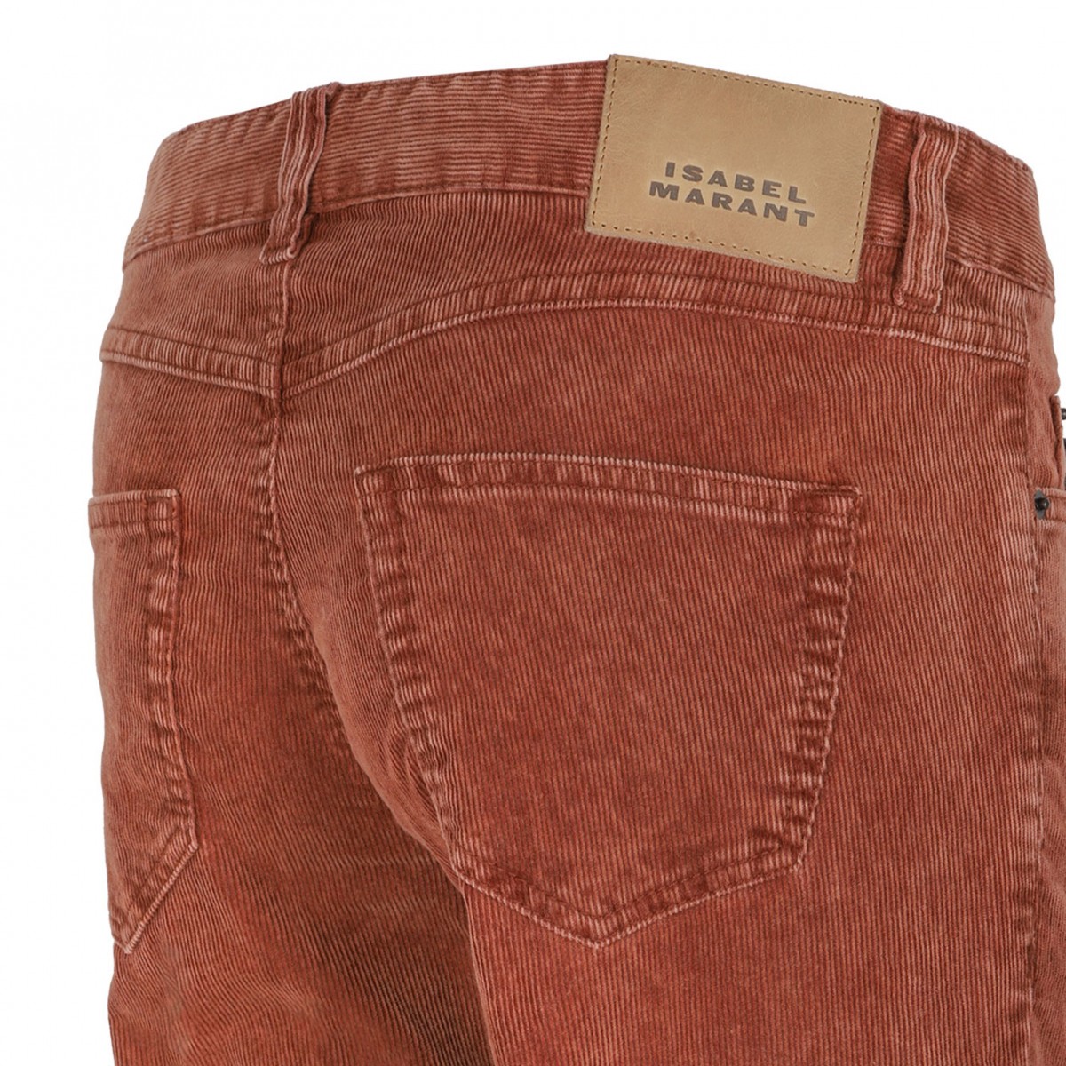 Rust Logo Patch Corduroy Trousers